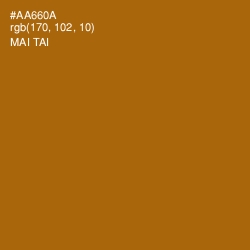 #AA660A - Mai Tai Color Image