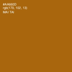 #AA660D - Mai Tai Color Image