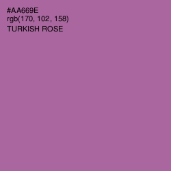 #AA669E - Turkish Rose Color Image