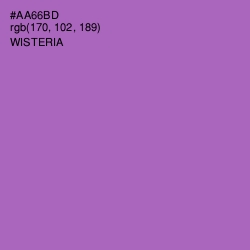 #AA66BD - Wisteria Color Image