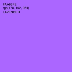 #AA66FE - Lavender Color Image