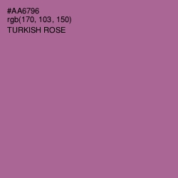 #AA6796 - Turkish Rose Color Image