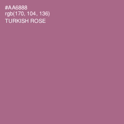 #AA6888 - Turkish Rose Color Image