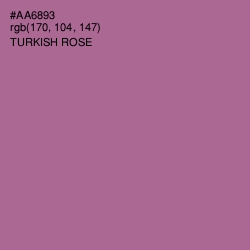 #AA6893 - Turkish Rose Color Image