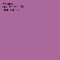 #AA689C - Turkish Rose Color Image