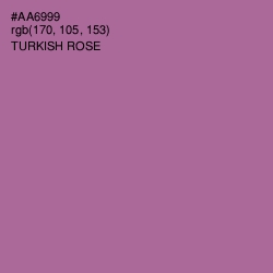 #AA6999 - Turkish Rose Color Image