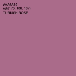 #AA6A89 - Turkish Rose Color Image