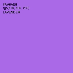 #AA6AE8 - Lavender Color Image