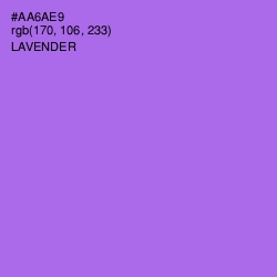 #AA6AE9 - Lavender Color Image