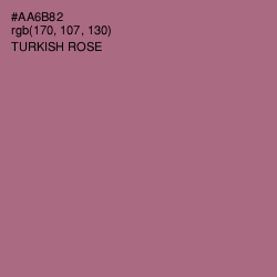 #AA6B82 - Turkish Rose Color Image