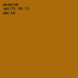 #AA6C0B - Mai Tai Color Image