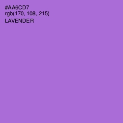 #AA6CD7 - Lavender Color Image
