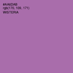 #AA6DAB - Wisteria Color Image