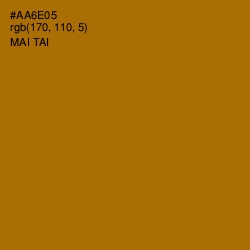 #AA6E05 - Mai Tai Color Image