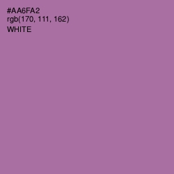 #AA6FA2 - Wisteria Color Image