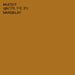 #AA701F - Mandalay Color Image