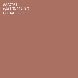 #AA7061 - Coral Tree Color Image