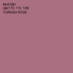 #AA7081 - Turkish Rose Color Image