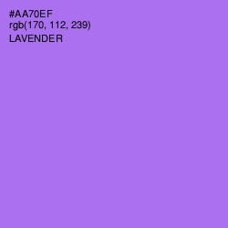 #AA70EF - Lavender Color Image