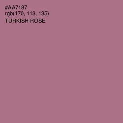 #AA7187 - Turkish Rose Color Image