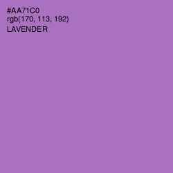 #AA71C0 - Lavender Color Image