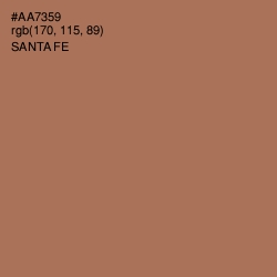 #AA7359 - Santa Fe Color Image