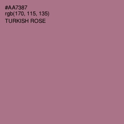 #AA7387 - Turkish Rose Color Image