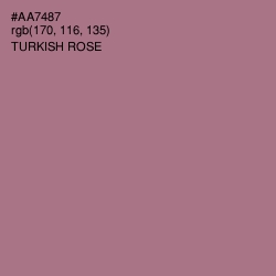 #AA7487 - Turkish Rose Color Image