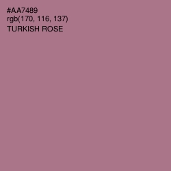 #AA7489 - Turkish Rose Color Image