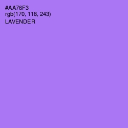 #AA76F3 - Lavender Color Image