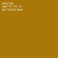 #AA770B - Buttered Rum Color Image