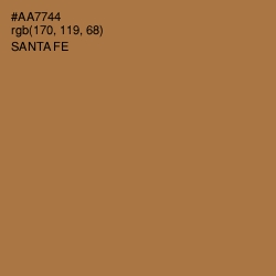 #AA7744 - Santa Fe Color Image