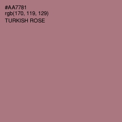 #AA7781 - Turkish Rose Color Image