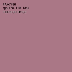 #AA7786 - Turkish Rose Color Image