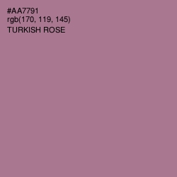 #AA7791 - Turkish Rose Color Image