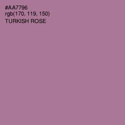 #AA7796 - Turkish Rose Color Image