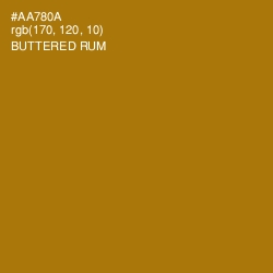 #AA780A - Buttered Rum Color Image