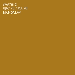 #AA781C - Mandalay Color Image