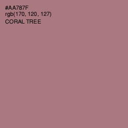 #AA787F - Coral Tree Color Image