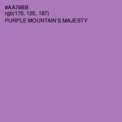 #AA78BB - Purple Mountain's Majesty Color Image