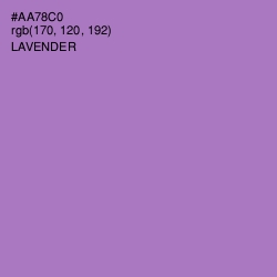 #AA78C0 - Lavender Color Image