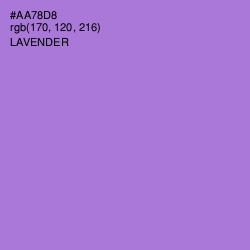 #AA78D8 - Lavender Color Image