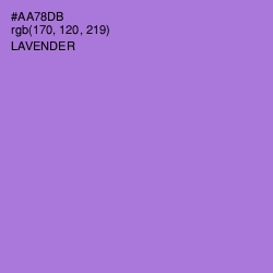 #AA78DB - Lavender Color Image