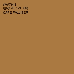 #AA7942 - Cape Palliser Color Image
