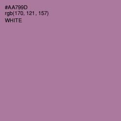 #AA799D - Turkish Rose Color Image