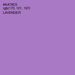 #AA79C5 - Lavender Color Image