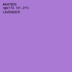 #AA79D3 - Lavender Color Image