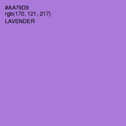 #AA79D9 - Lavender Color Image