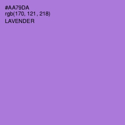 #AA79DA - Lavender Color Image