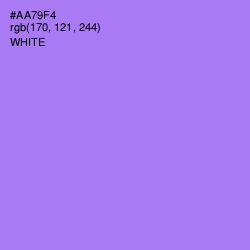 #AA79F4 - Lavender Color Image